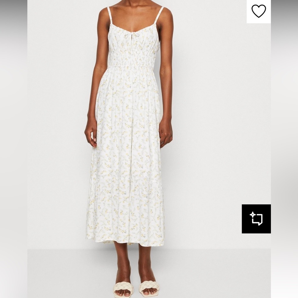 Floral White Maxi Dress